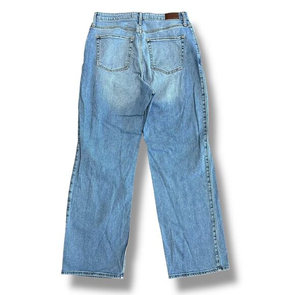 Hollister Curvy Ultra High Rise Dad Jeans 13R W31 L31 Distressed Straight Leg - Picture 7 of 12